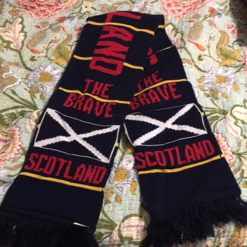 Team pride and national heritage, warm scarf for games or chores.